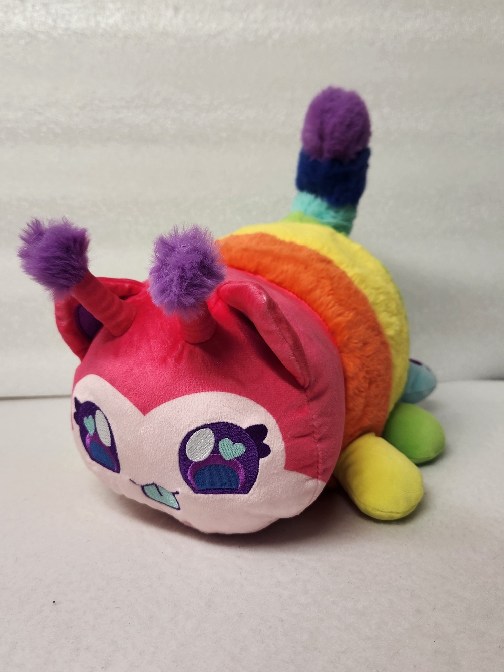 Aphmau MeeMeows 11" Caterpillar Cat Rainbow Plush Toy Safari Mystery Series